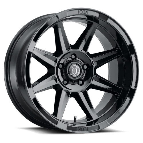 ICON Alloys Bandit, Gloss Black, 20 x 10 / 6 x 135, -24mm Offset, 4.5" BS ICON Alloys Bandit, Gloss Black, 20 x 10 / 6 x 135, -24mm Offset, 4.5" BS