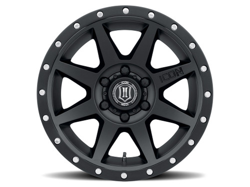 ICON Alloys Rebound, Satin Black, 18 x 9 / 5 x 5, -12mm Offset, 4.5" BS
