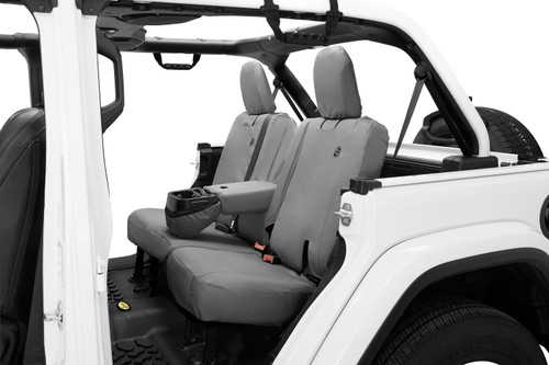 Seat Cover, Rear, Charcoal | (07-18) Wrangler JK, 4 Door with Fold Down Arm Rests | 29291-09