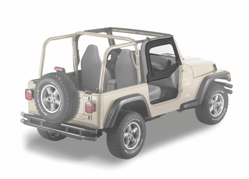 Upper Fabric Doors, Black Diamond | (97-06) Wrangler TJ | 51790-35
