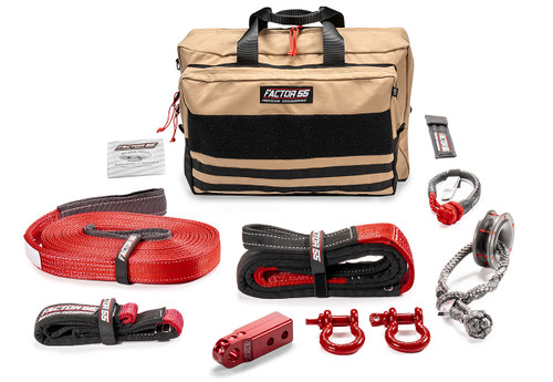 Sawtooth Winching/Towing Vehicle Recovery Kit, Red, Large | Universal | 00475-01-LARGE