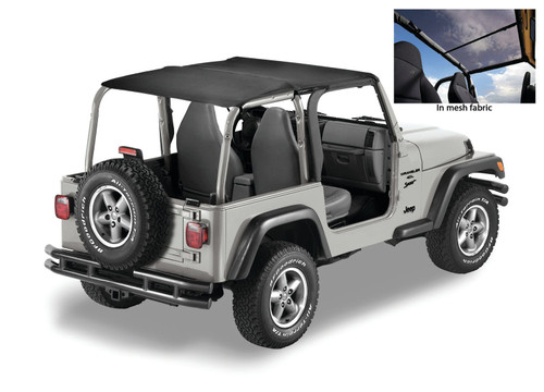Header Extended Safari Bikini Top, Mesh | (97-02) Wrangler TJ | 52531-11