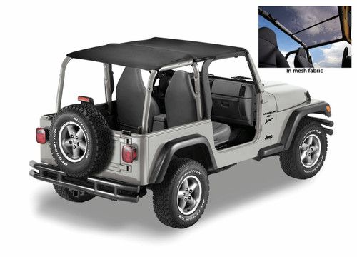 Header Extended Safari Bikini Top, Mesh | (03-06) Wrangler TJ | 52532-11