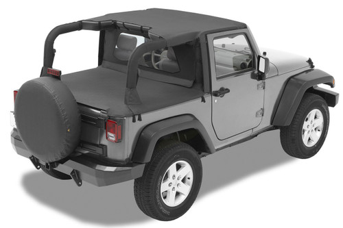 Header Standard Targa Style Bikini Top, Black Diamond | (07-18) Wrangler JK, 2 Door | 52580-35
