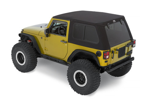 TrekTop Pro Hybrid Soft Top, Black Twill | (07-18) Wrangler JK, 2 Door | 54462-17
