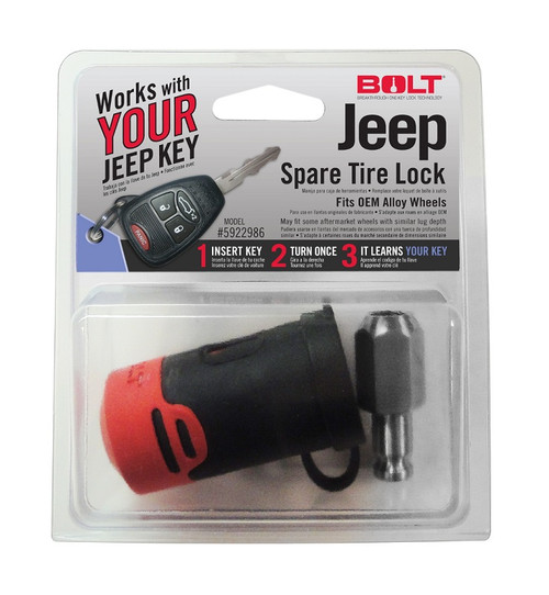 Spare Tire Lock Factory Ignition Key Matching | (07-18) Wrangler JK | 5922986