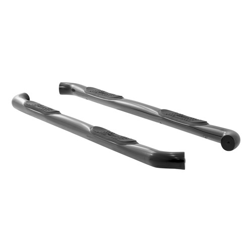 3" Round Side Step, Steel, Black | (15-24) F-150, Crew Cab, Cab & Chassis, Includes Lightning | 203043
