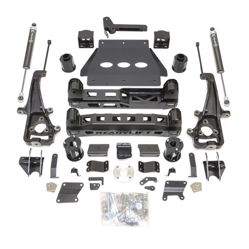 6.0'' Lift Kit and 22" Wheels Big Bore Kit, With Falcon 1.1 Monotube Shocks | (19-24) Ram 1500, 4WD, With Factory Air Suspension | 44-19623