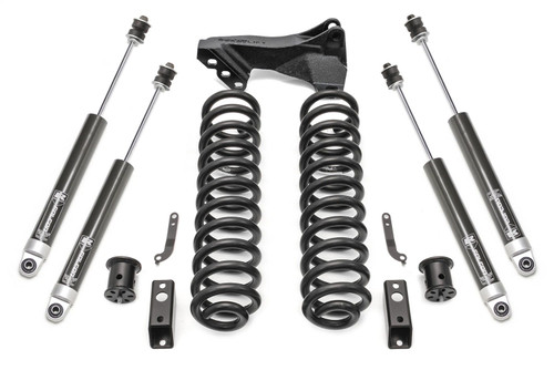 2.5'' Coil Spring Front Lift Kit, With Falcon 1.1 Monotube Front and Rear Shocks and Front Track Bar Bracket | (11-16) Super Duty F-250/F-350, Diesel, 4WD | 46-27290