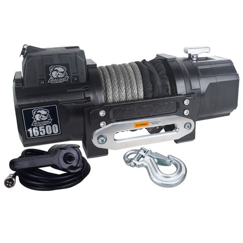 HD Series Recovery Winch, Synthetic Rope, 16,500LB | Universal | 10058