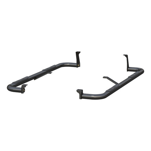 3" Round Side Step, Black | (19-25) Silverado/Sierra 1500, (20-24) Silverado/Sierra 2500HD/3500HD, Crew Cab | 214053