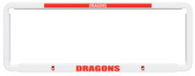 St George Illawarra Dragons NRL Car Number Plate Frame