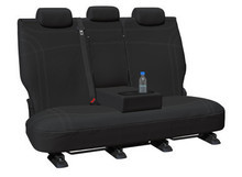 Getaway Neoprene Rear Black - Silver Stitch Seat Covers Suits Santa Fe 2018-On