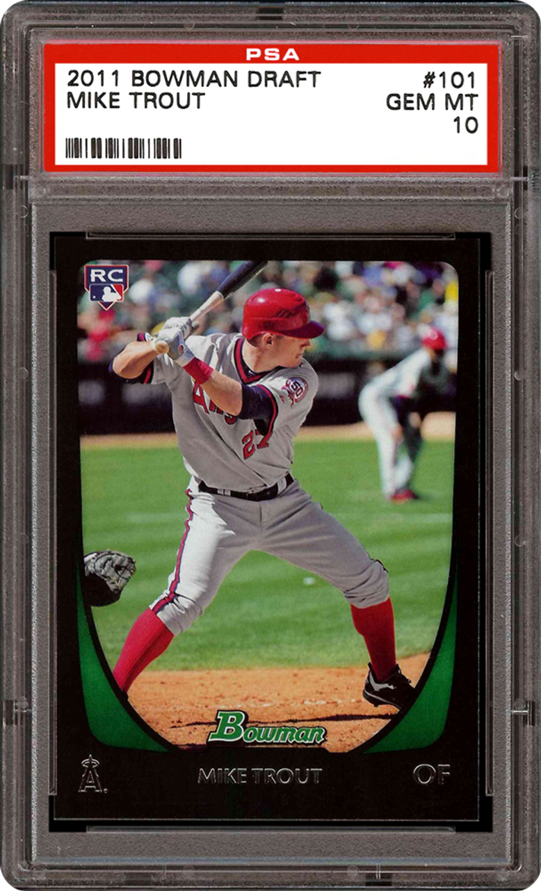  Mike Trout Rookie Card 2011 Bowman's Best Prospects #9