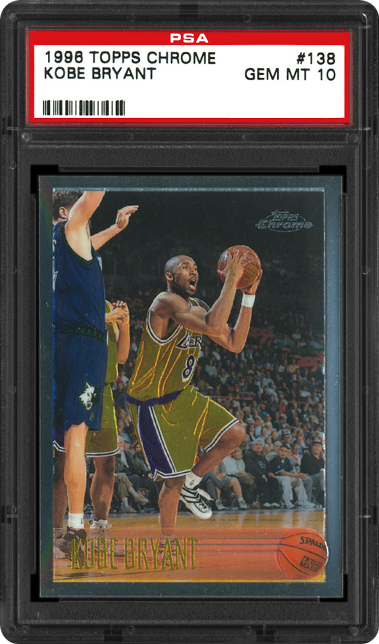 1996 Topps Chrome Kobe Bryant Rookie PSA