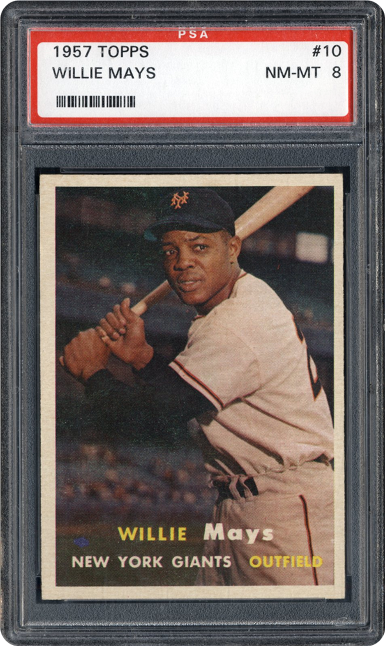 Issued by Bowman Gum Company  Willie Mays, Outfield, New York