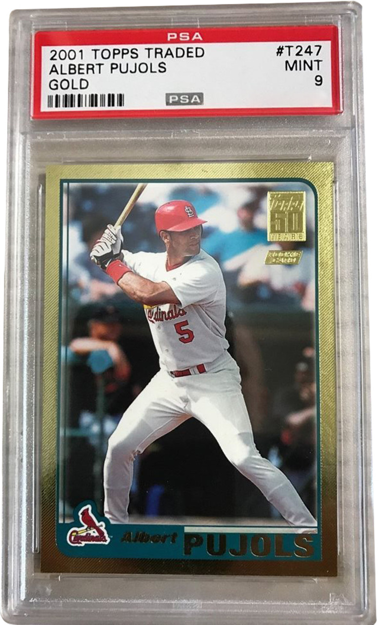 2001 Topps Traded Gold Albert Pujols Rookie PSA