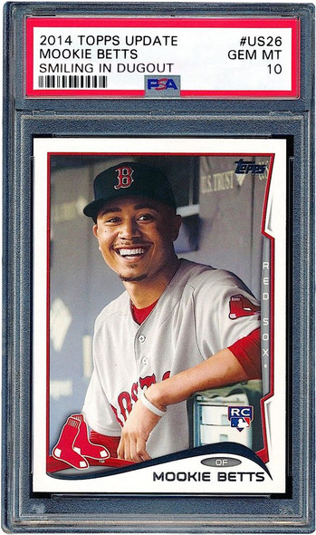 Mookie Betts 2014 Topps Update Series Rookie RED SOX