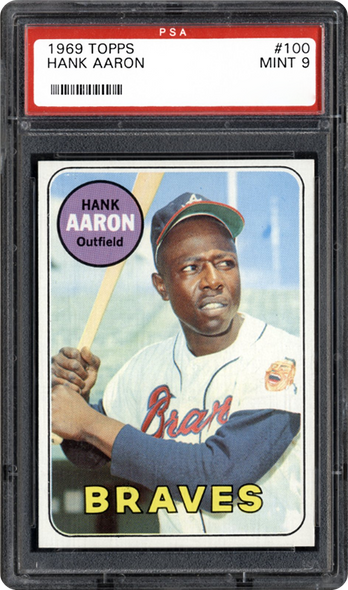 1969 Topps Hank Aaron PSA Graded