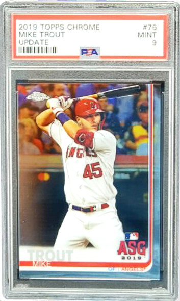 2019 Topps Chrome Update Mike Trout PSA