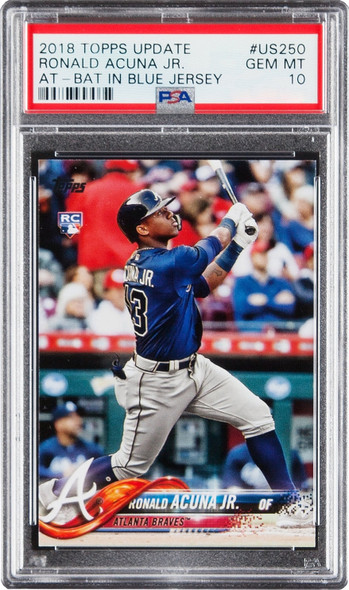 2018 Topps Update Ronald Acuna Jr Rookie PSA