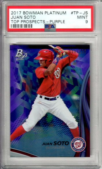 2017 Bowman Platinum Top Prospects TP-JS Juan Soto Purple