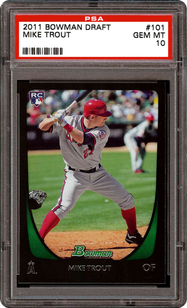 2011 Bowman Chrome Draft Mike Trout Rookie PSA