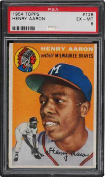 1954 Topps Hank Aaron Rookie PSA Graded, Hank Aaron Rookie Card