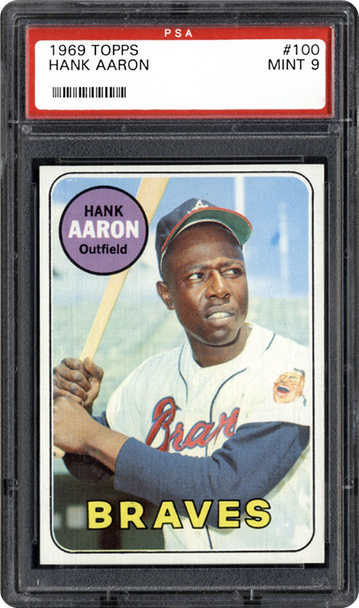 1969 Topps Hank Aaron PSA Graded