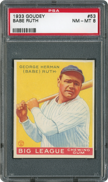 1933 Goudey Babe Ruth #53 PSA Graded