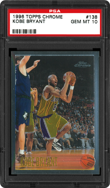 1996 Topps Chrome Kobe Bryant Rookie PSA Graded