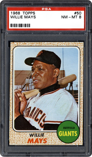 1968 Topps Willie Mays PSA