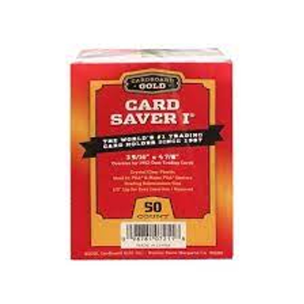 Cardboard Gold Card Saver 1 - 50 Count