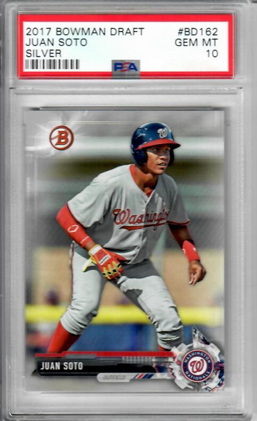 2017 Bowman Draft BD162 Juan Soto Silver PSA Graded