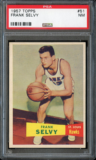 1957 Topps 51 Frank Selvy PSA Graded