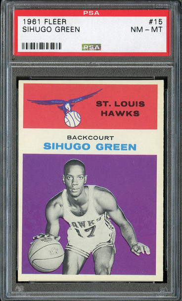 1961 Fleer 15 Sihugo Green PSA Graded