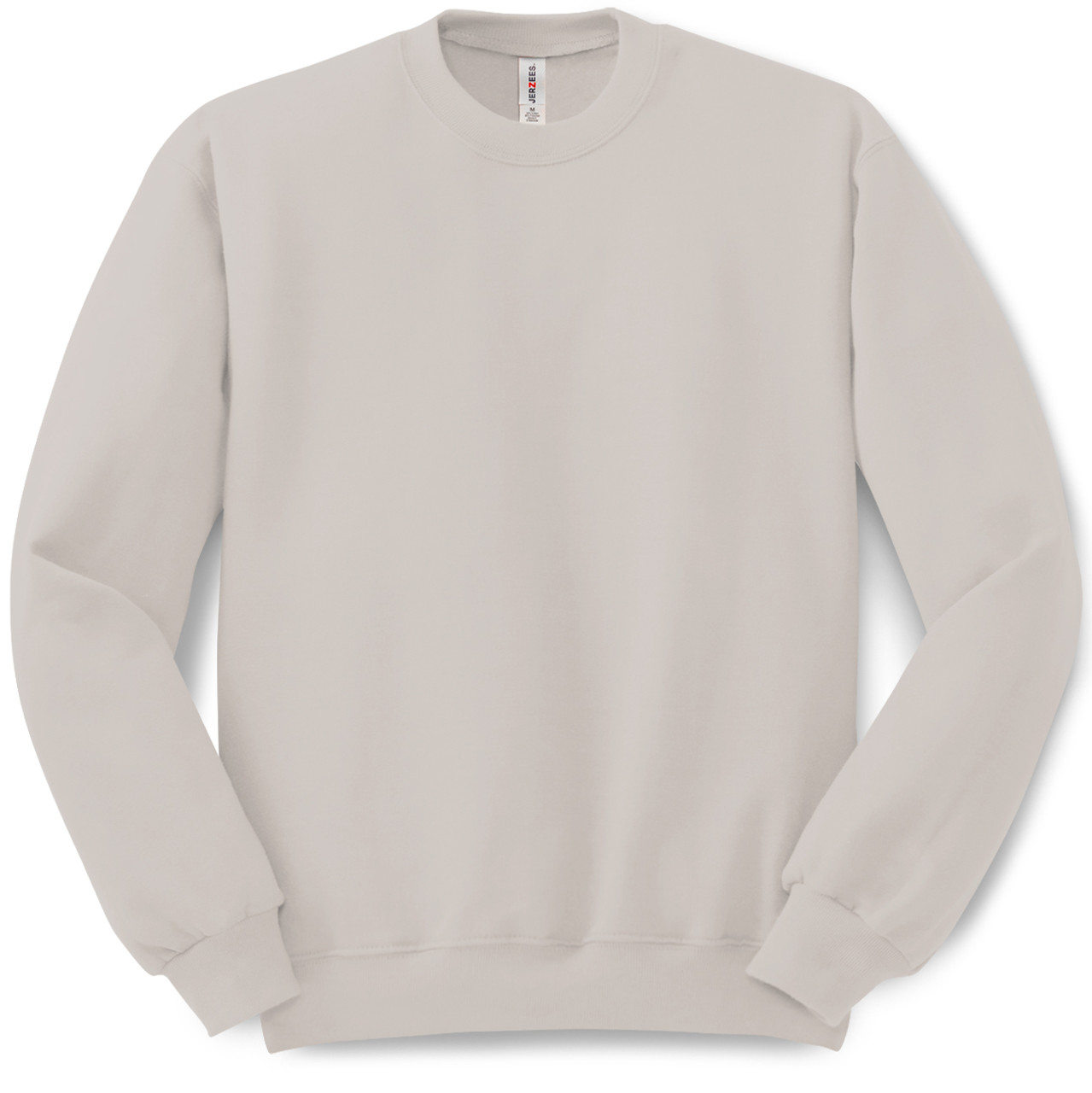 Plain Pullover Crew Neck Sweatshirt (Sandstone)