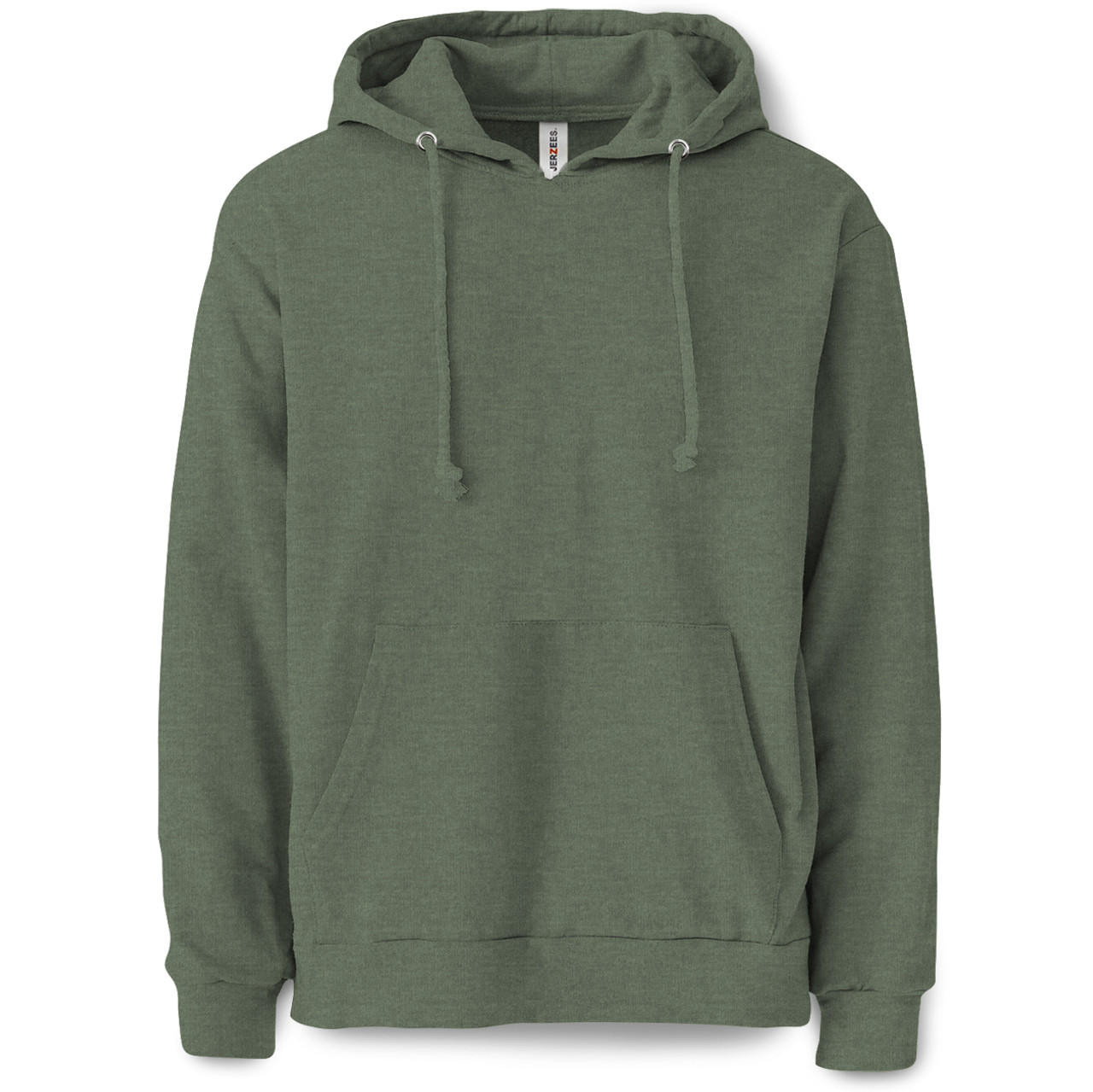 Plain Pullover Hooded Sweatshirt (Military Green) - B-WEAR SPORTSWEAR