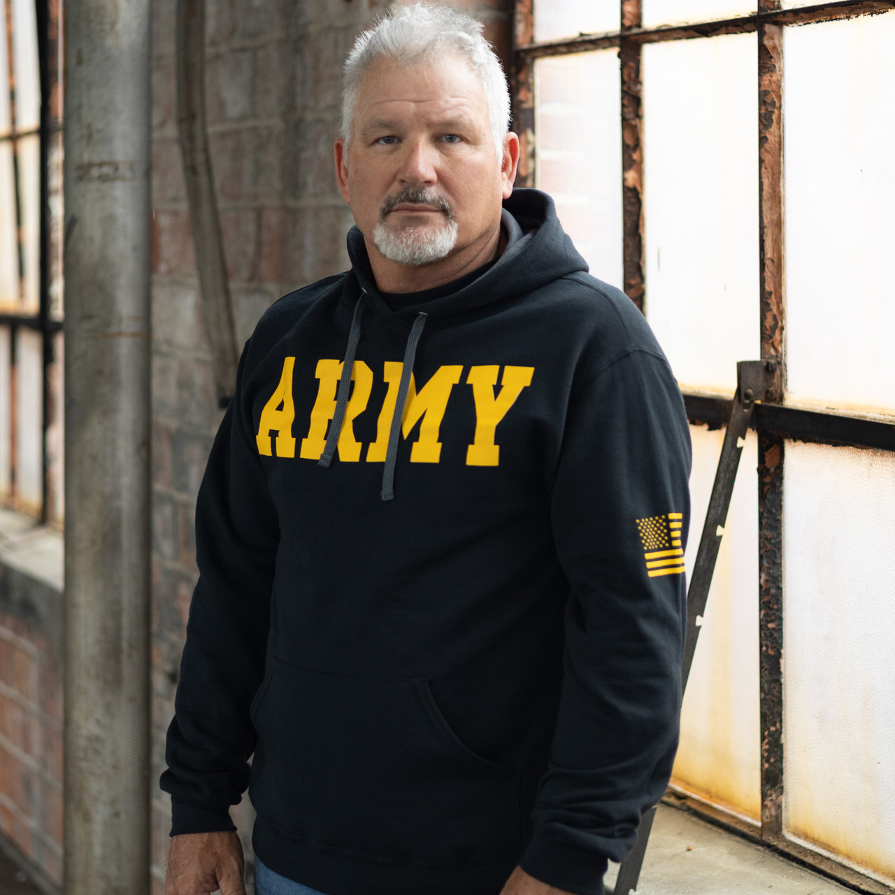 Black deals army sweatshirt