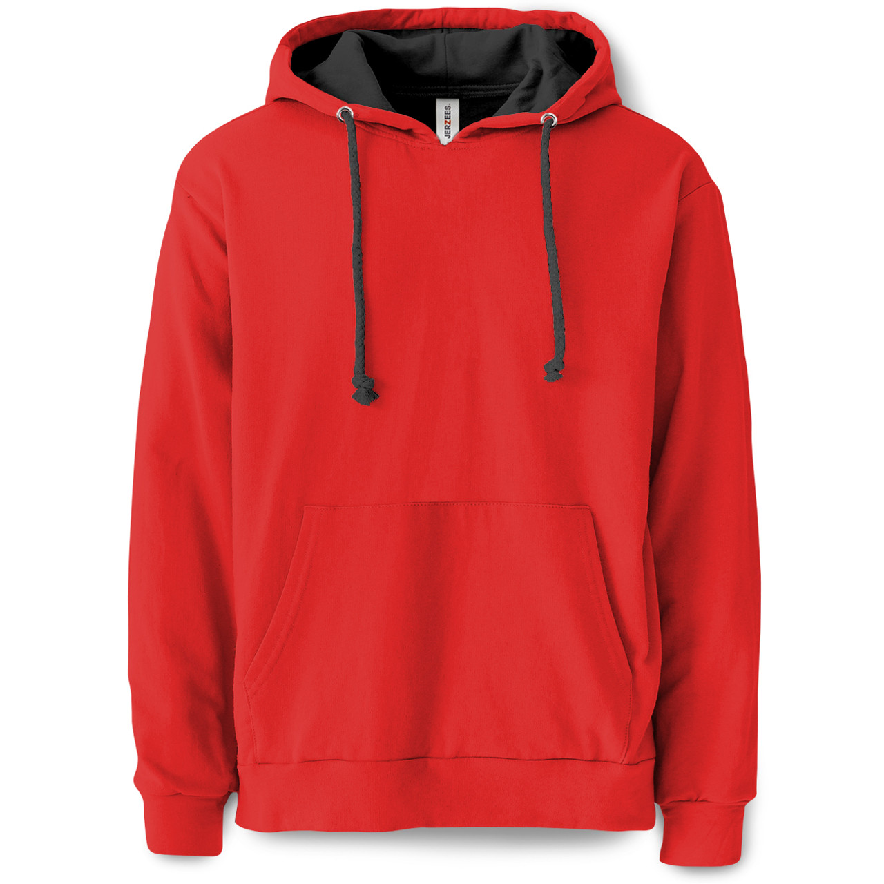 red plain sweatshirt