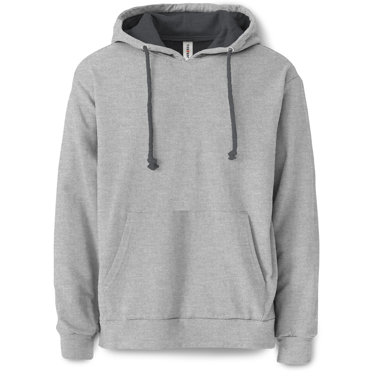 Plain Pullover Hooded Sweatshirt (Athletic Heather)