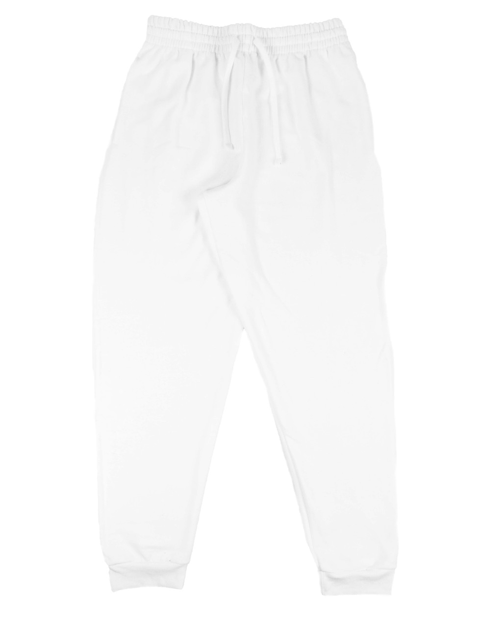 Plain Pocketed Sweatpants (White)