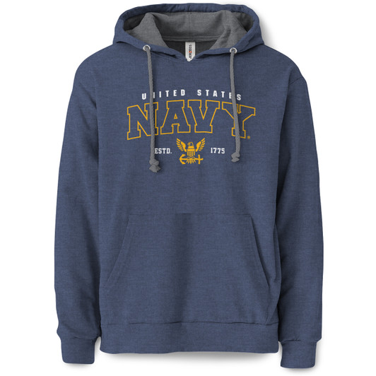 Navy Seal Pullover Hooded Sweatshirt Navy B WEAR