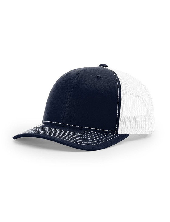 Coronado Trucker Hat (White Thread) - Navy/ White