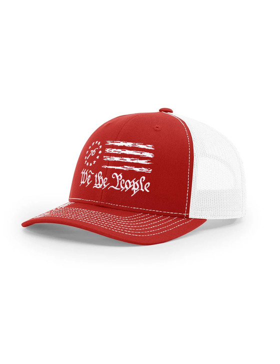 We The People Richardson 112 Trucker Cap (Red/White) - B-WEAR