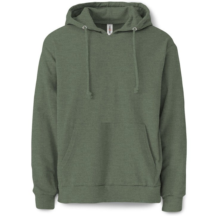 Plain Pullover Hooded Sweatshirt (Military Green)