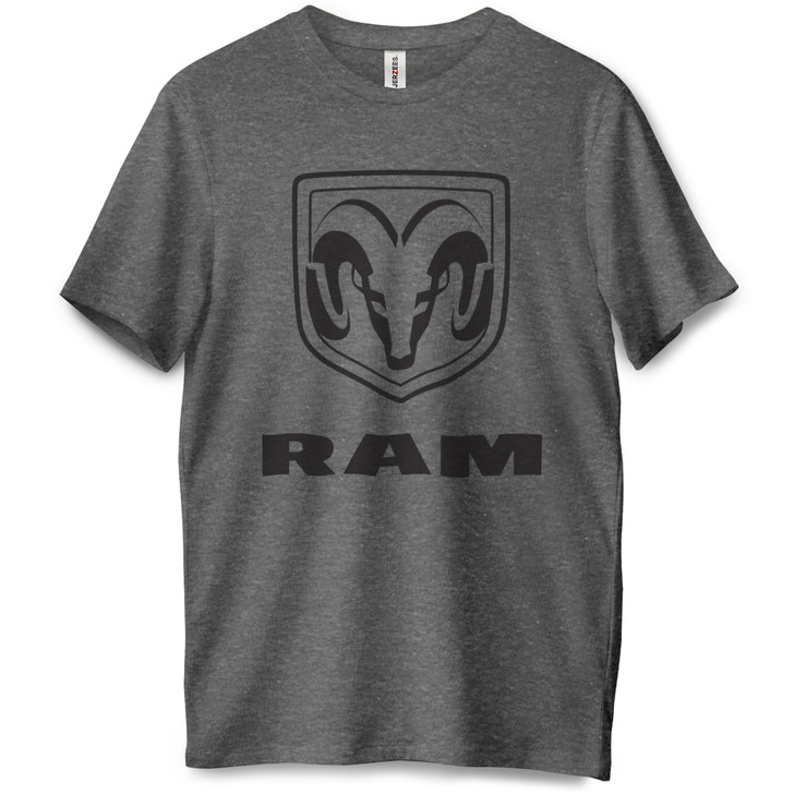 Ram Logo Short Sleeve Premium Tee (Charcoal Heather)