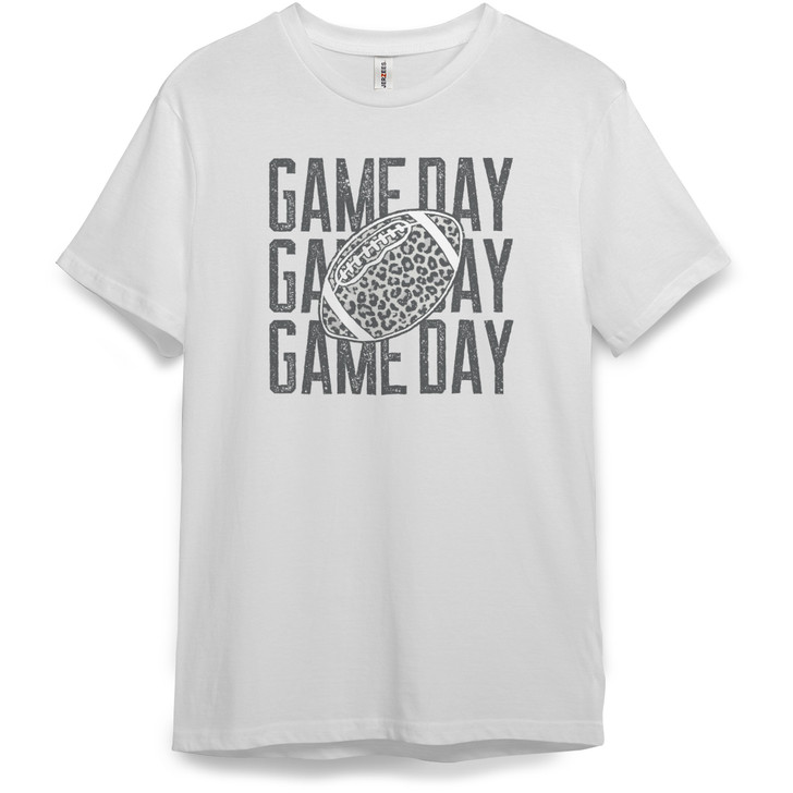 Gray Game Day Short Sleeve Premium Tee (White)