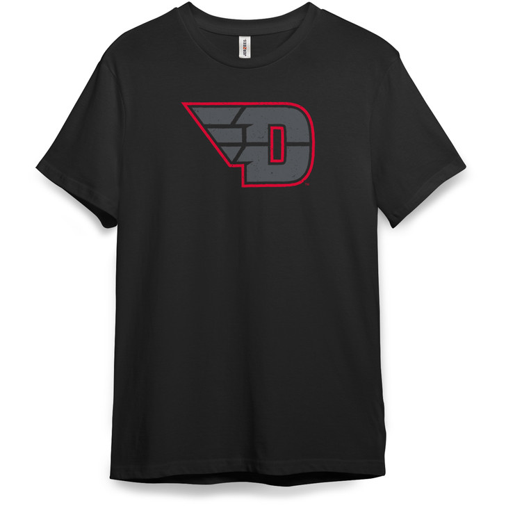University Of Dayton Flyers Blackout Short Sleeve Premium Tee (Black)