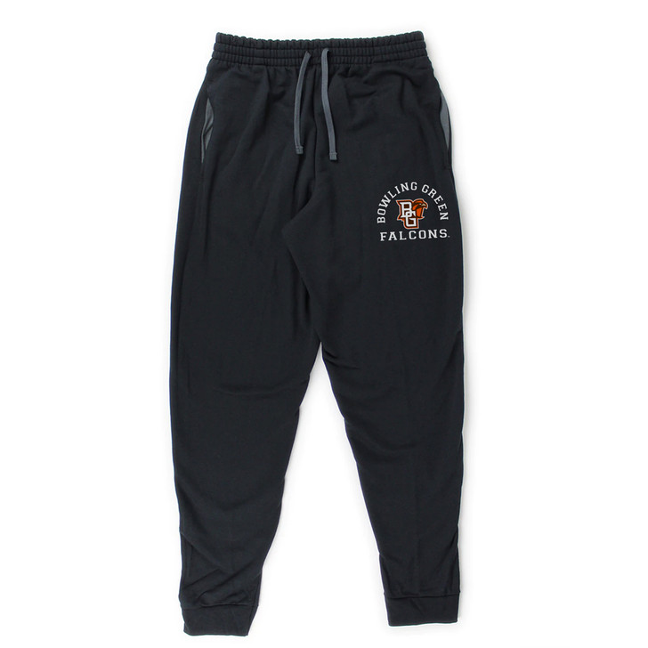 BGSU Falcons Vintage Arc Pocketed Sweatpants (Black)